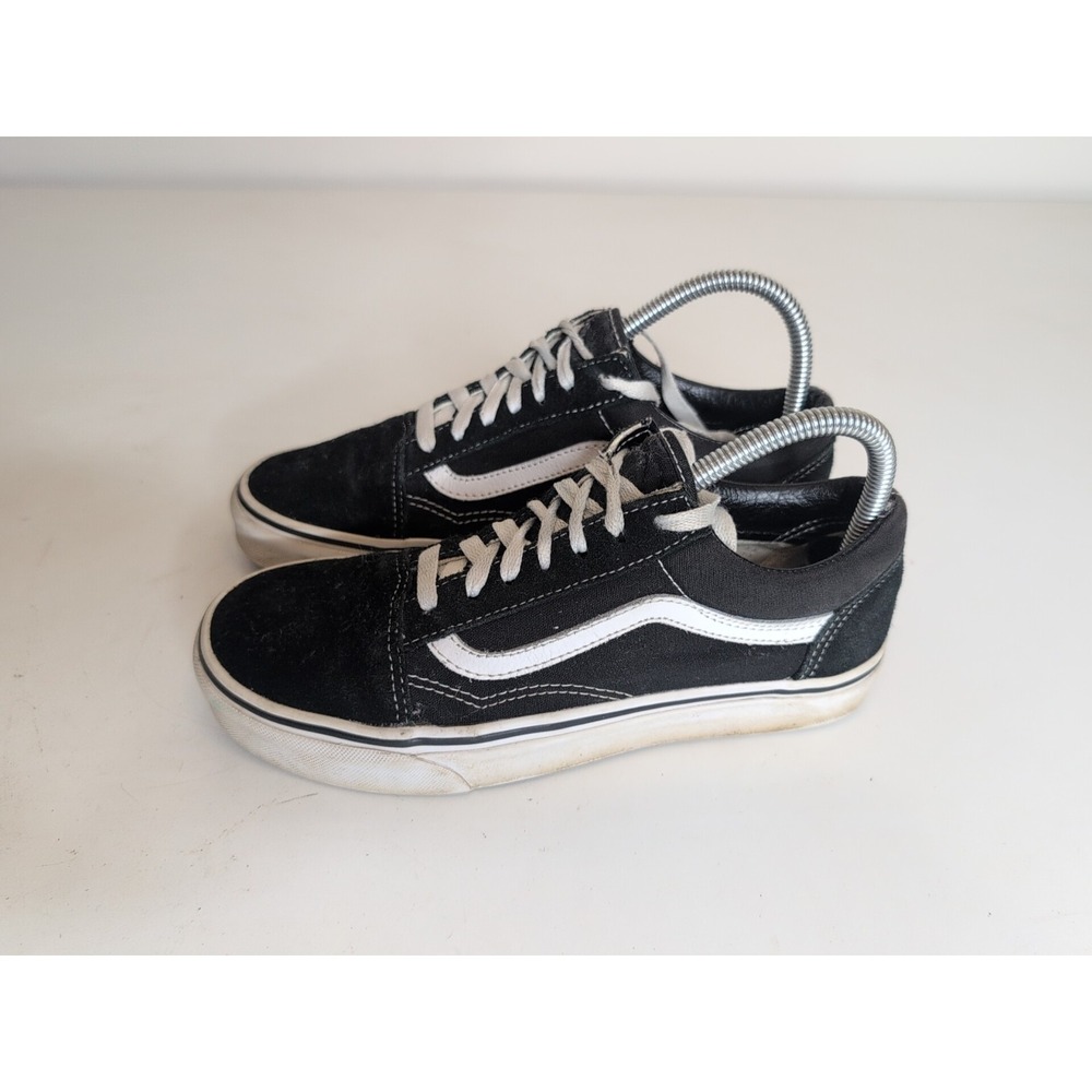 Vans Shoes Old Skool Skater Black White Suede Canvas Low Top M6 W7.5